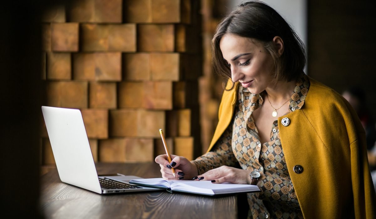 business woman working